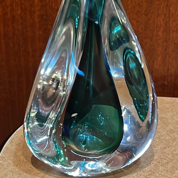 Rare TEARDROP GLASS ART SCULPTURE SIGNED - Picture 2 of 8